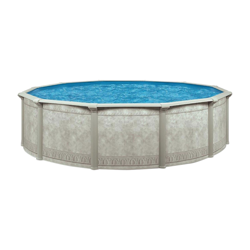 Aquarian Khaki Venetian 18ft x 52in Backyard Above Ground Swimming Pool Package