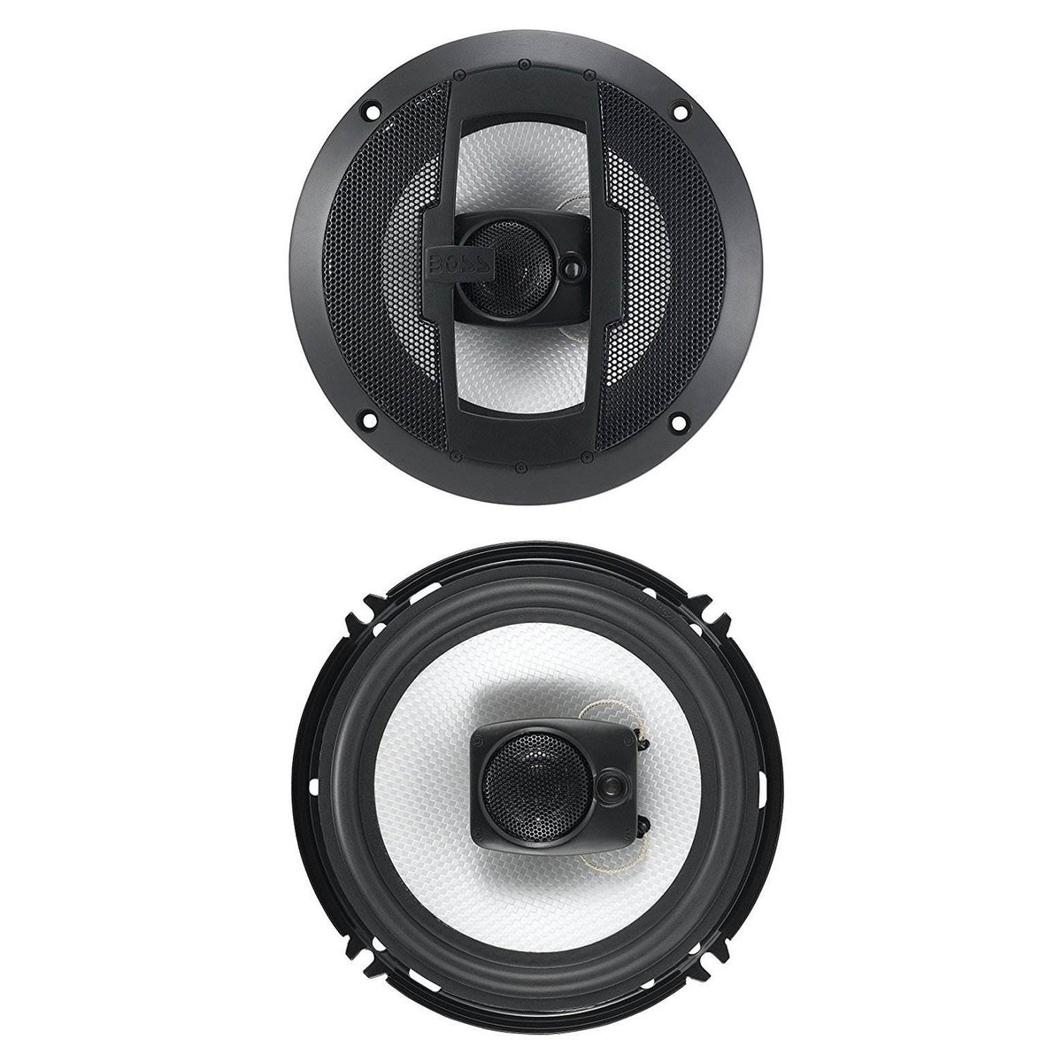Polk Audio 150W Coaxial Speakers w/ Boss 300W Car Audio Coaxial 4 Ohm Speakers