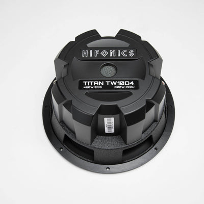 Hifonics 10" Subwoofer With Amp + Enclosure + Complete Wiring Installation Kit