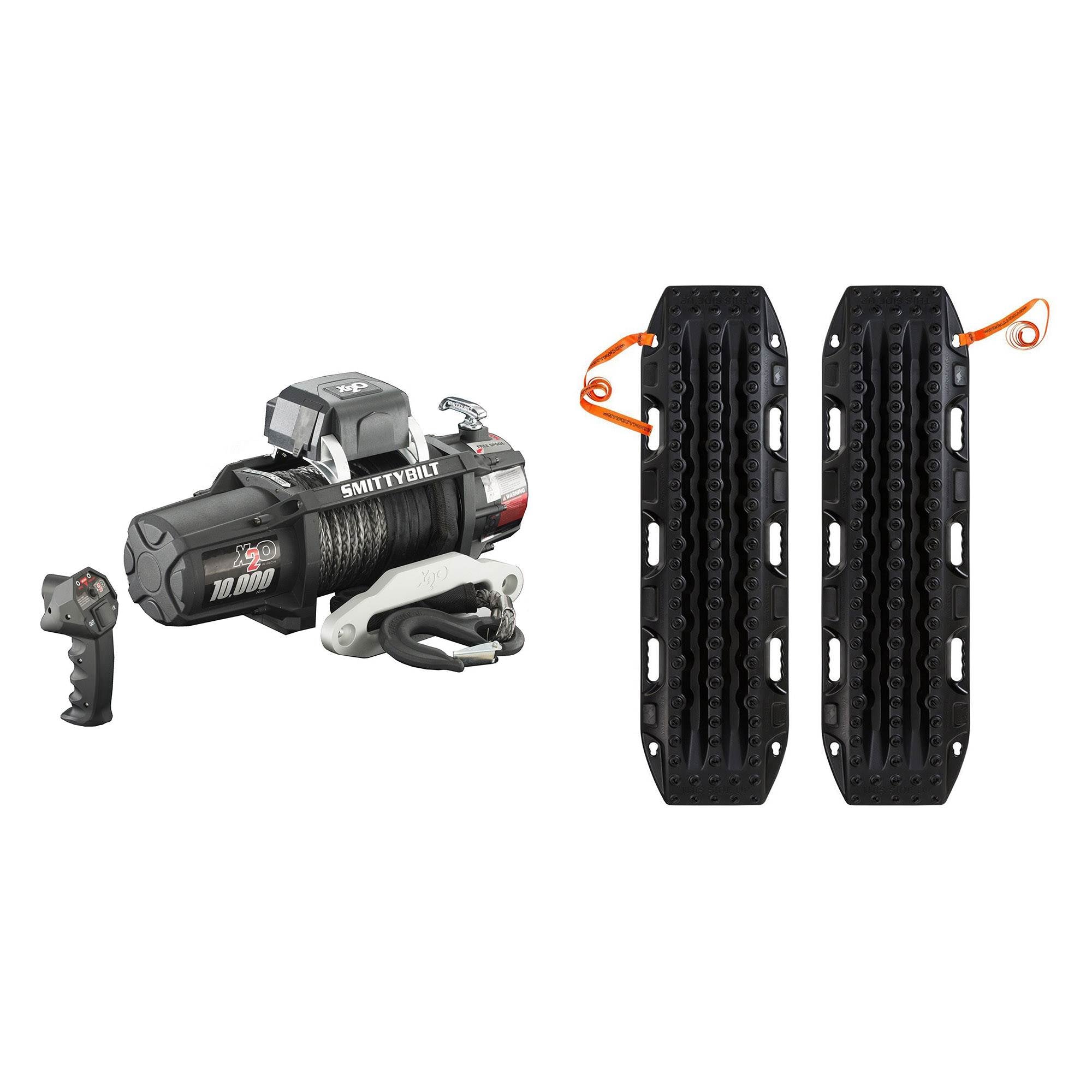 Smittybilt X2O Gen2 10,000-Pound Winch + MAXTRAX Recovery and Extraction Device
