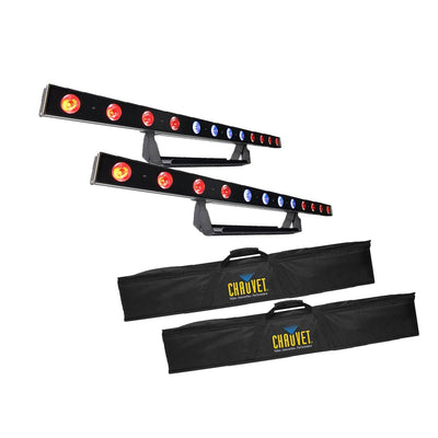 Chauvet DJ LED Light Bar (2 Pack) with Soft Case Bag for Bar Lights (2 Pack)