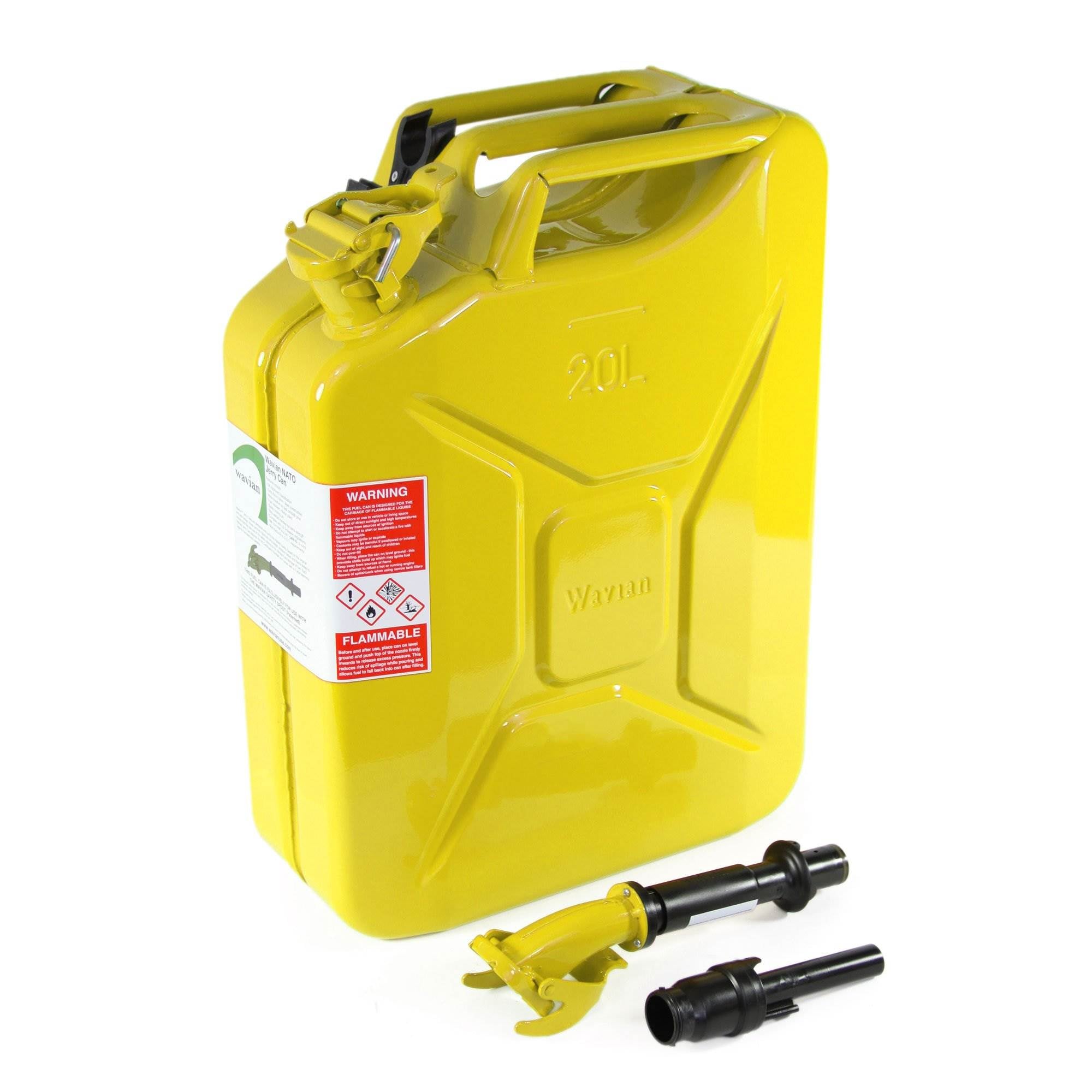 Wavian 5.3 Gallon Jerry Can w/ Spout & Wavian 5 Gallon Jerry Can Mounting System