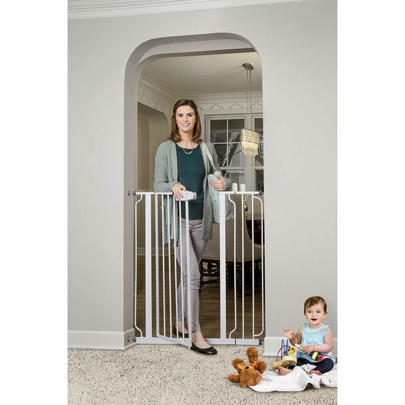 Regalo Easy Step Extra Tall Baby Gate for Doorway w/ Safety Lock, White (Used)