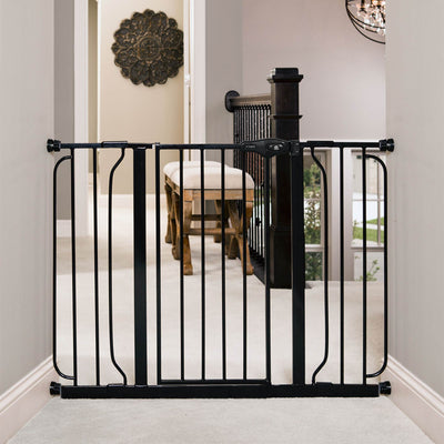 Regalo 51-Inch Easy-Step Extra Wide Safety Gate, Black (Open Box) (2 Pack)