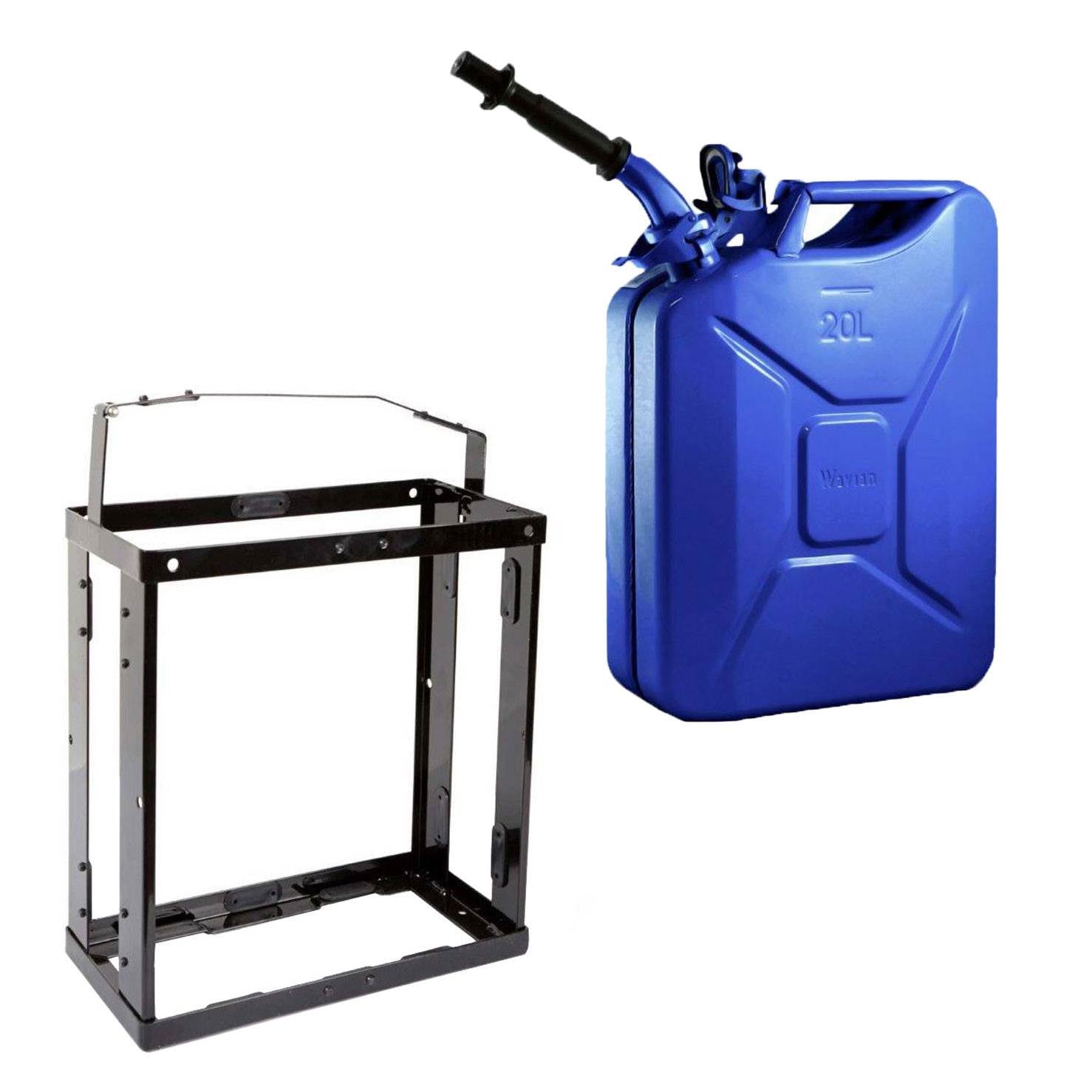 Wavian 5.3 Gallon Jerry Can w/ Spout & Wavian 5 Gallon Jerry Can Mounting System