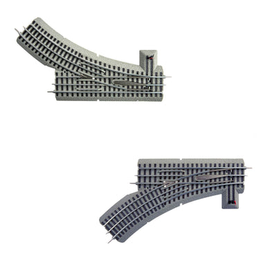 Lionel Trains O-Gauge Fastrack O36 Right Hand Switch w/ Curve + Left Hand Switch
