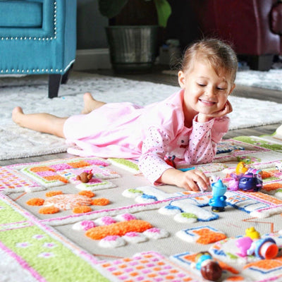 IVI 3D Play Carpet 59 x 39-inch Soft Beach House Floor Rug Mat for Kids, Medium - VMInnovations