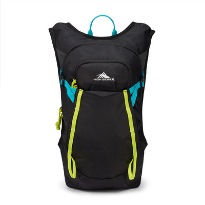 High Sierra Hydrahike 2.0 8L Hydration Water Backpack for Hiking & Biking, Black