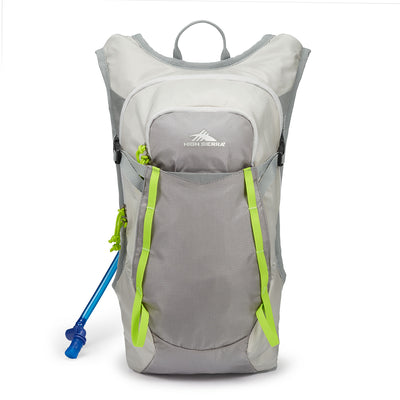 High Sierra 2.0 8L Hydration Water Backpack for Hiking, Gray & Green (Used)