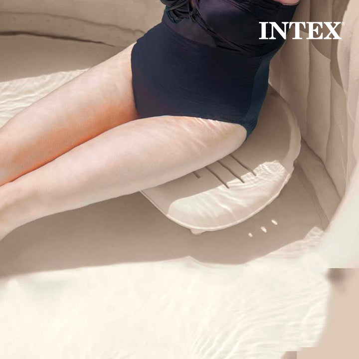 Intex PureSpa Plus Inflatable Bubble Jet Hot Tub & Slip Resistant Seat (2 Pack)