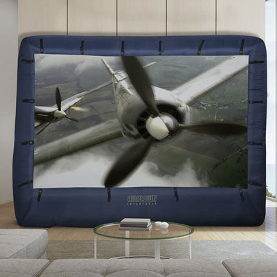 Gemmy Self Inflating Widescreen 123 Inch x 70 Inch Projection Screen (Used)