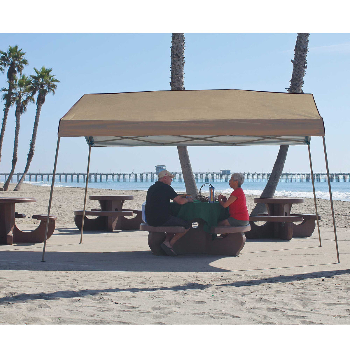 Z-Shade 12 x 14 Foot Panorama Instant Pop Up Canopy Tent Outdoor Tent (3 Pack)