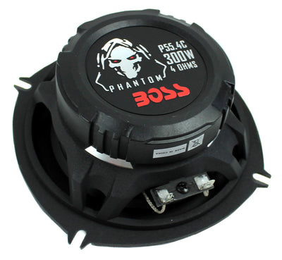 BOSS Audio P55.4C 5.25" 300W 4-Way Car Coaxial Audio Speakers Stereo (8 Pack)