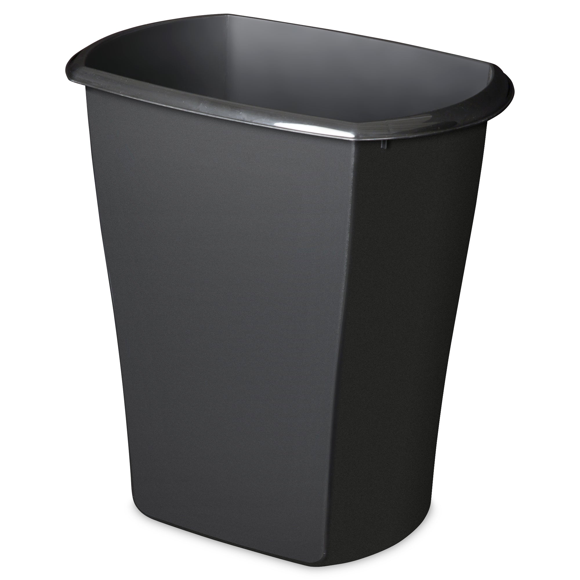 Sterilite 10519006 3 Gallon Ultra Plastic Wastebasket Trash Can, Black - VMInnovations