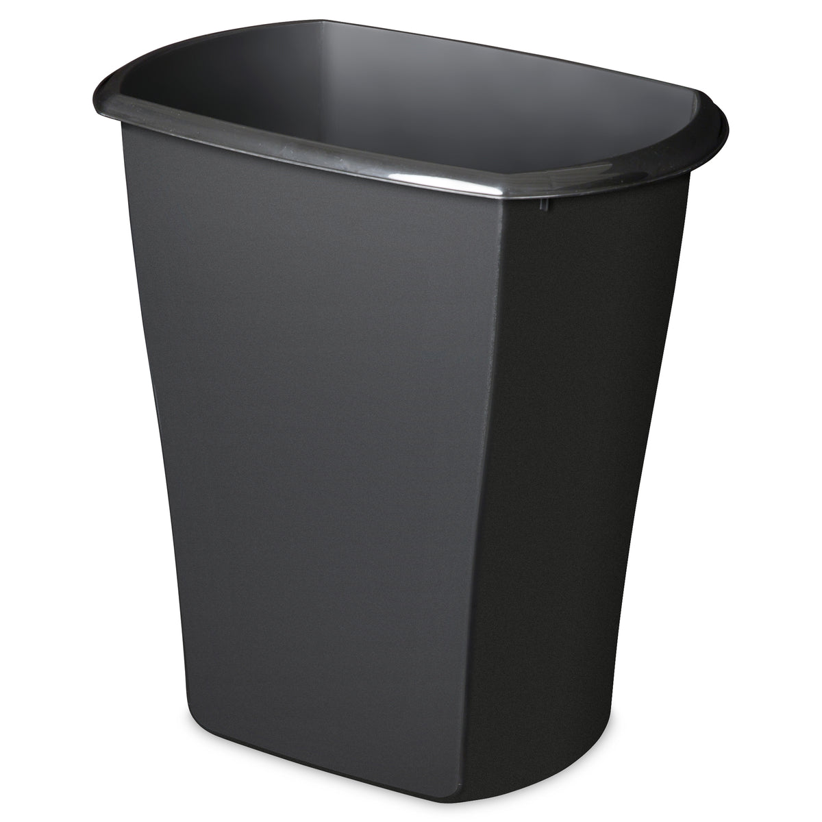 Sterilite 10539006 10 Gallon Ultra Plastic Wastebasket Trash Can, Black (Open Box)