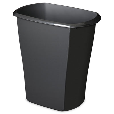 Sterilite 10539006 10 Gallon Ultra Plastic Wastebasket Trash Can, Black - VMInnovations