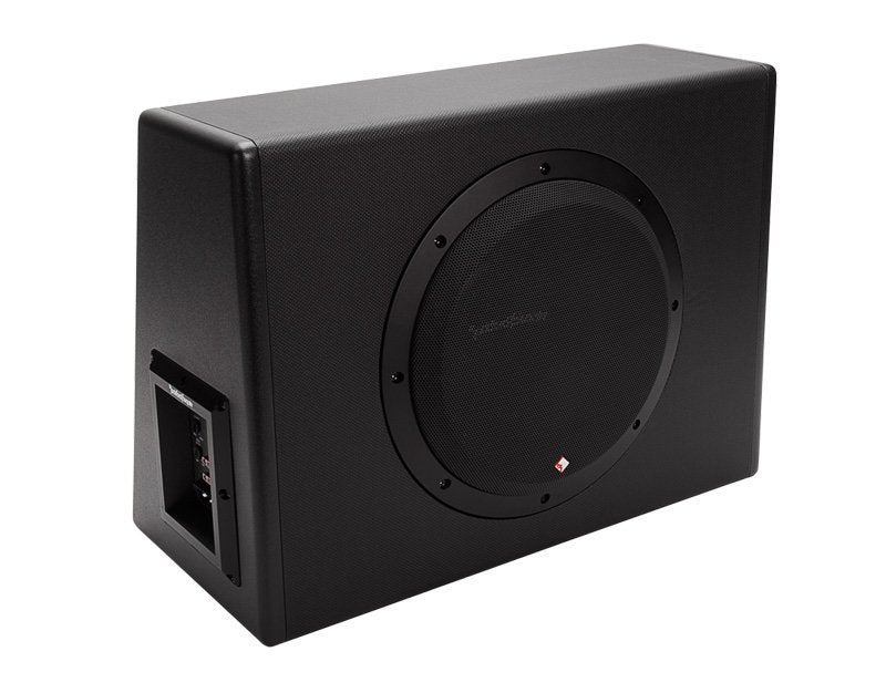 New Rockford Fosgate 10" 300 W Single Powered Subwoofer Sub Enclosure (4 Pack)