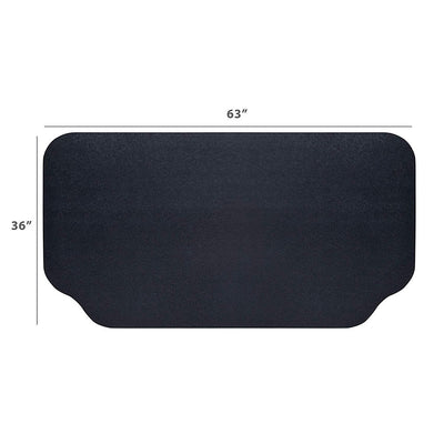 Grilltex Under Grill Protective Patio Mat, 36 x 63 Inches, Black (Used)
