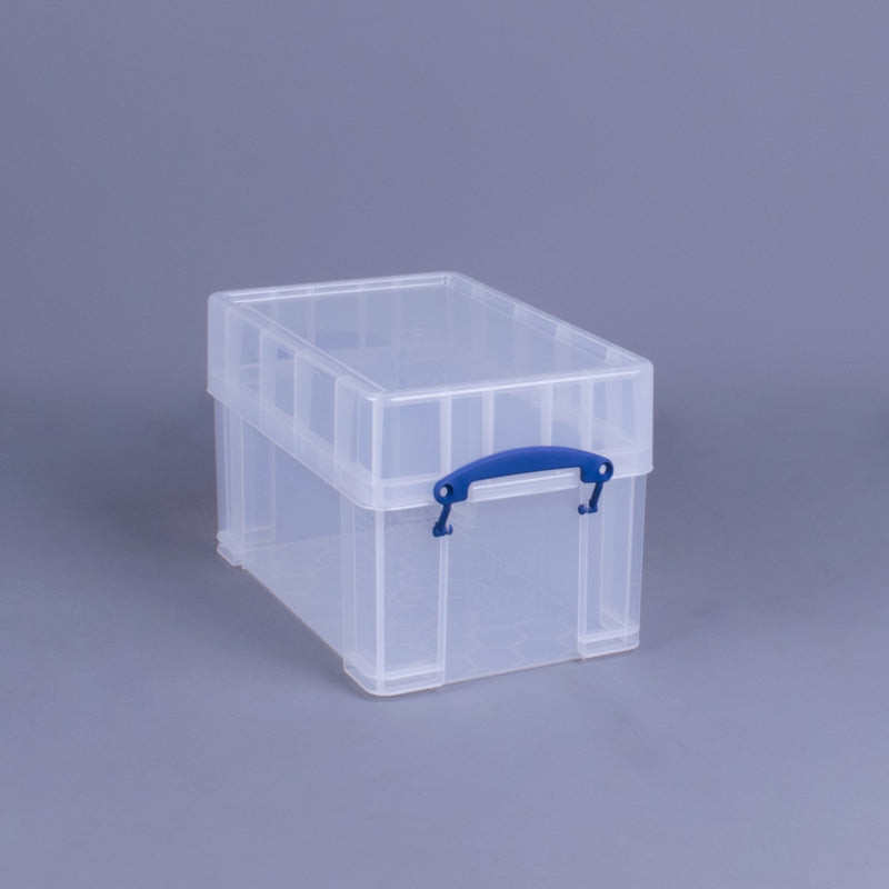 Really Useful Box 9liters Transparent Storage Container w/Snap Lid,4pk(Open Box)