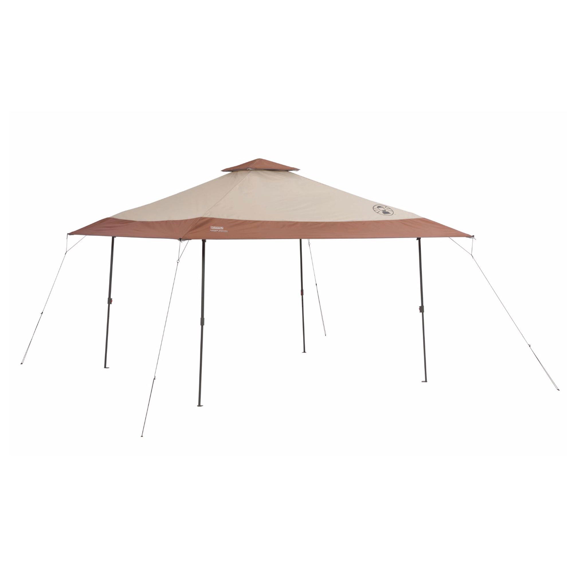 Coleman Camping Tailgating BBQ Eaved Instant Canopy Shelter 13x13' (Open Box)