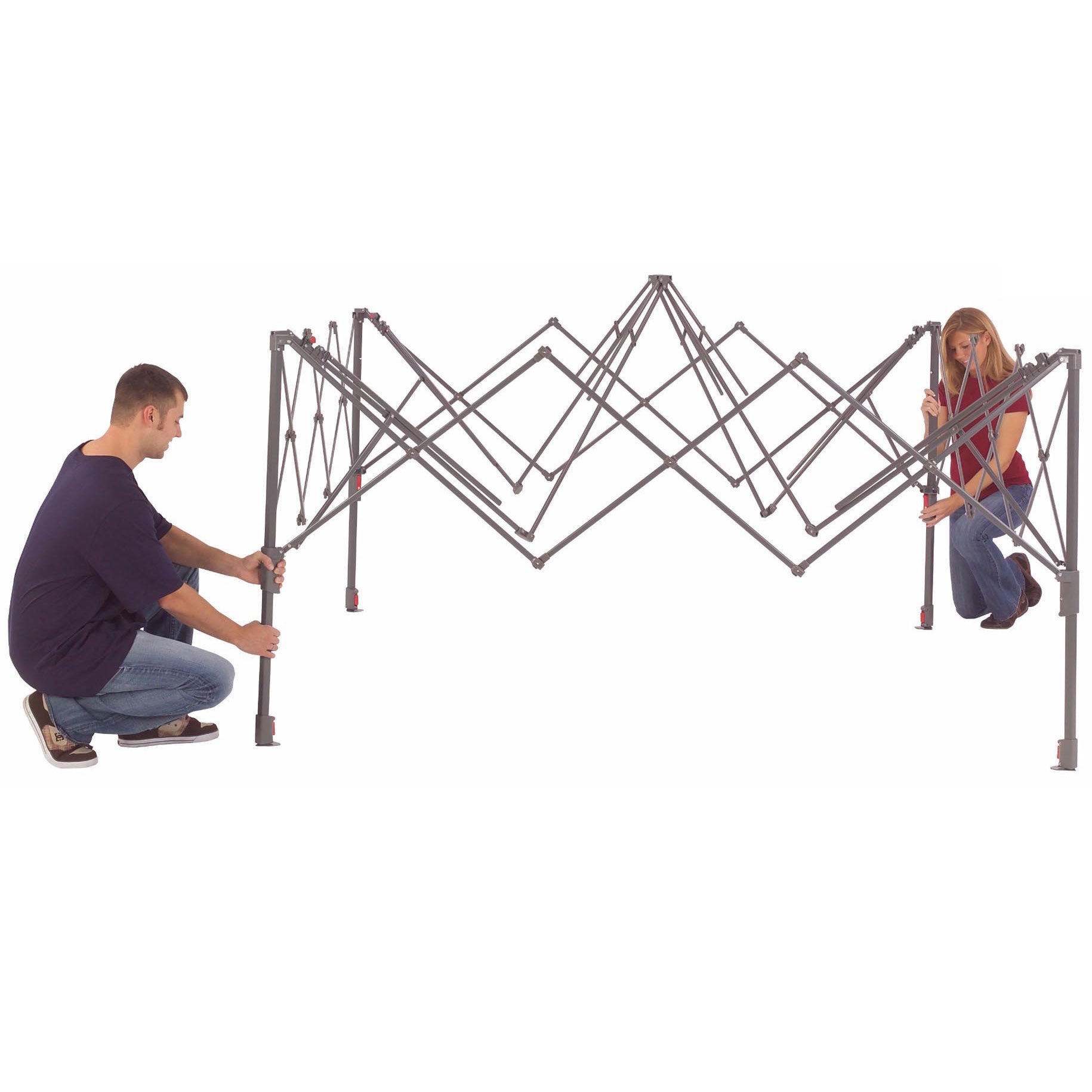 Coleman Camping Tailgating BBQ Eaved Instant Canopy Shelter 13x13' (Open Box)