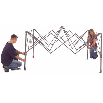 Coleman Camping Tailgating BBQ Eaved Instant Canopy Shelter 13x13' (Open Box)