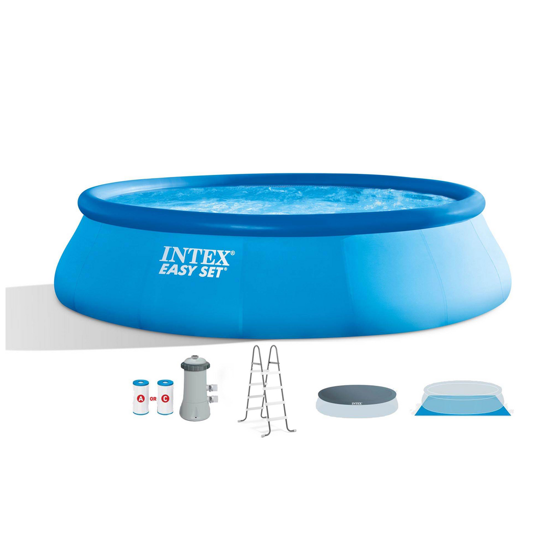 Intex 26165EH 15ft x 42in Easy Set Inflatable Above Ground Swimming Pool w/ Pump