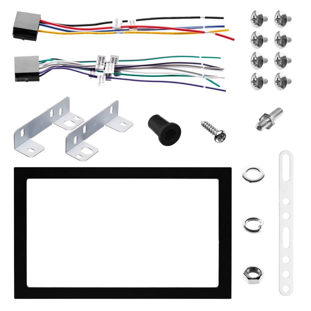 Boss Audio 320W Double DIN In-Dash Car Receiver and KIT10 Car Audio Wiring Kit