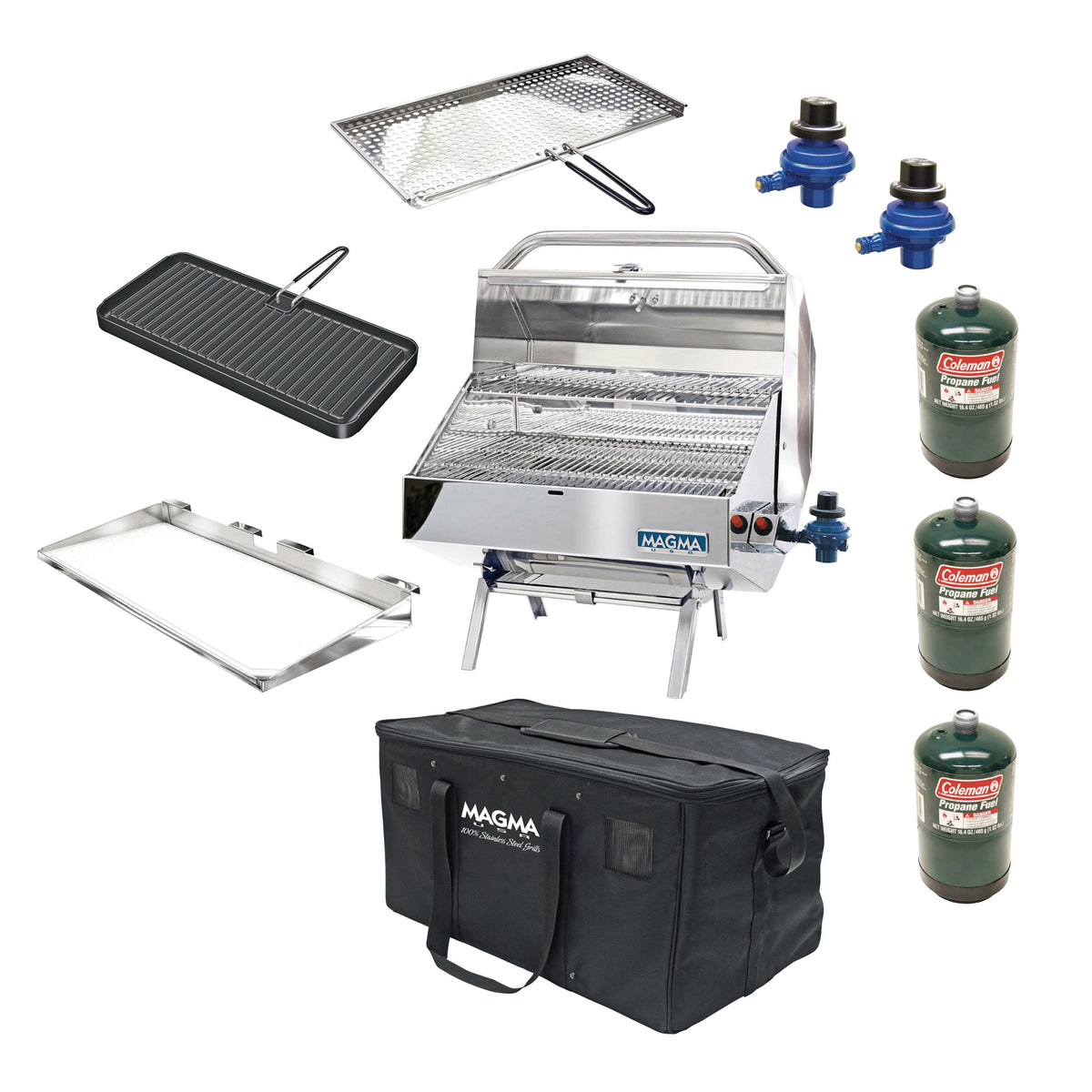 Magma Padded 12 x 18 Inch Rectangular Grill Gear Carrying Case, Black (Open Box)