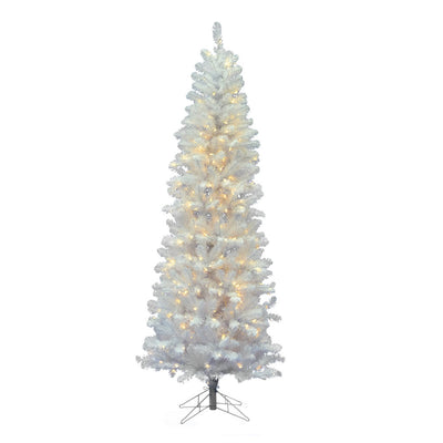 Vickerman White Salem Pencil Pine 4.5' Artificial Pre Lit LED Tree (Open Box)