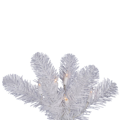 Vickerman Salem Pencil Pine 5.5 Foot Artificial Pre-Lit Christmas Tree, White