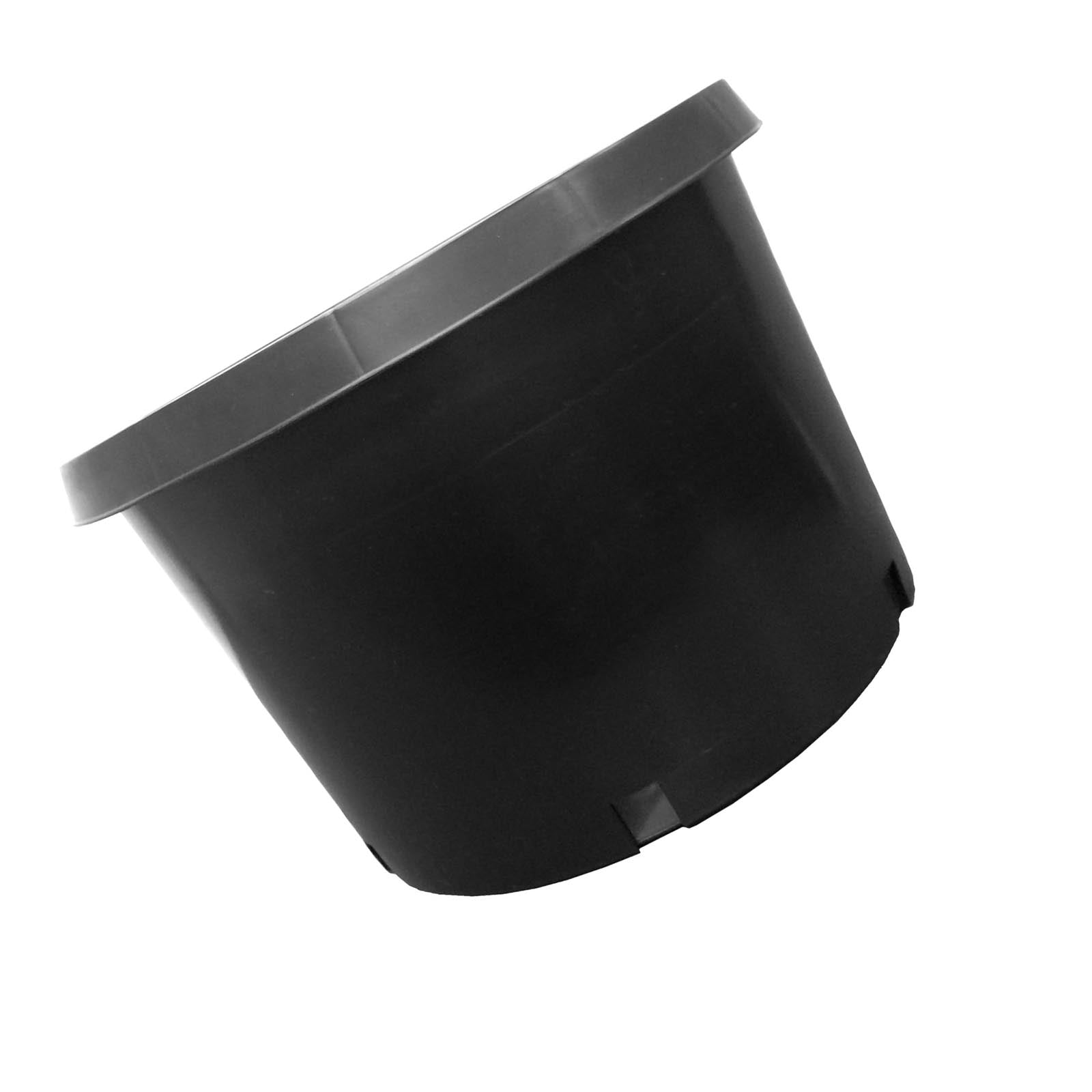 Hydrofarm Premium Poly-Tainer Nursery Garden Planter Pot 10 Gallon, Black - VMInnovations