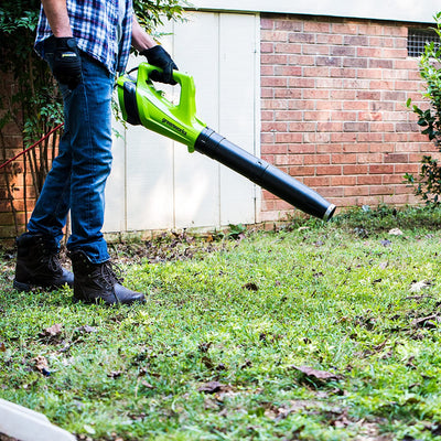 Greenworks 9 Amp 530 CFM Variable Speed Corded Axial Leaf Blower (For Parts)