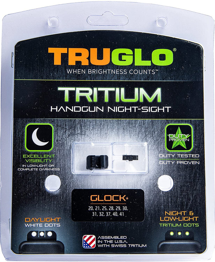 TruGlo Tritium Pro Brite Site High Set Handgun Sight, Glock 20 & More (Open Box) - VMInnovations