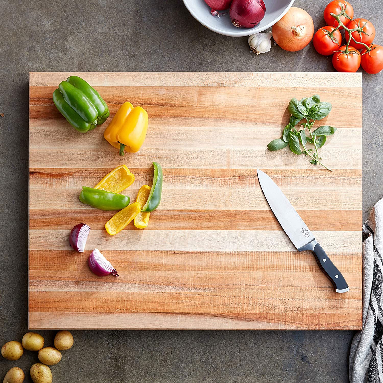 John Boos Reversible 30 In Wide Edge Grain Cutting Board and Moisture Cream Set