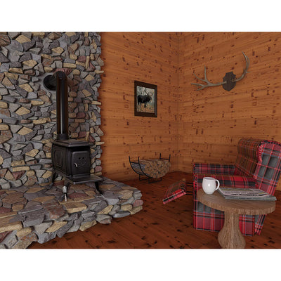 US Stove Company 1269E 54,000 BTU Heater Cast Iron Log Wood Stove