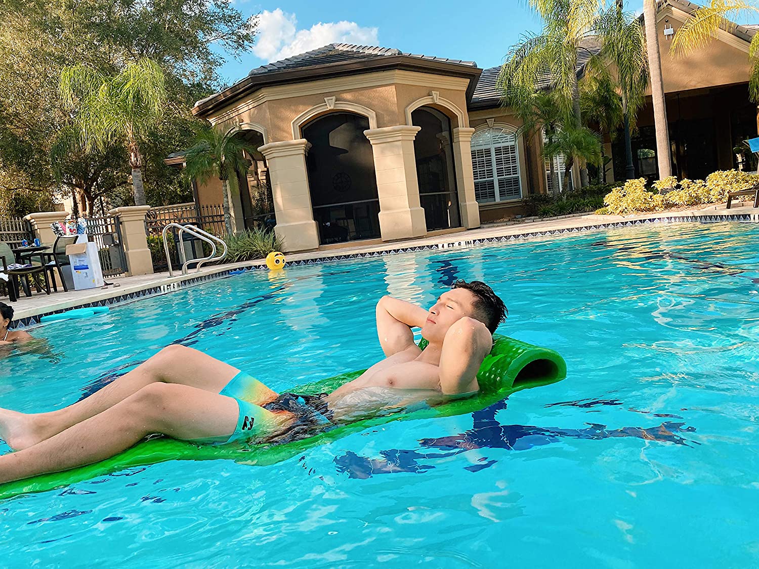 Vos 72" Soft Wavy Foam UV Chlorine Resistant Water Pool Float, Pink (3 Pack) - VMInnovations