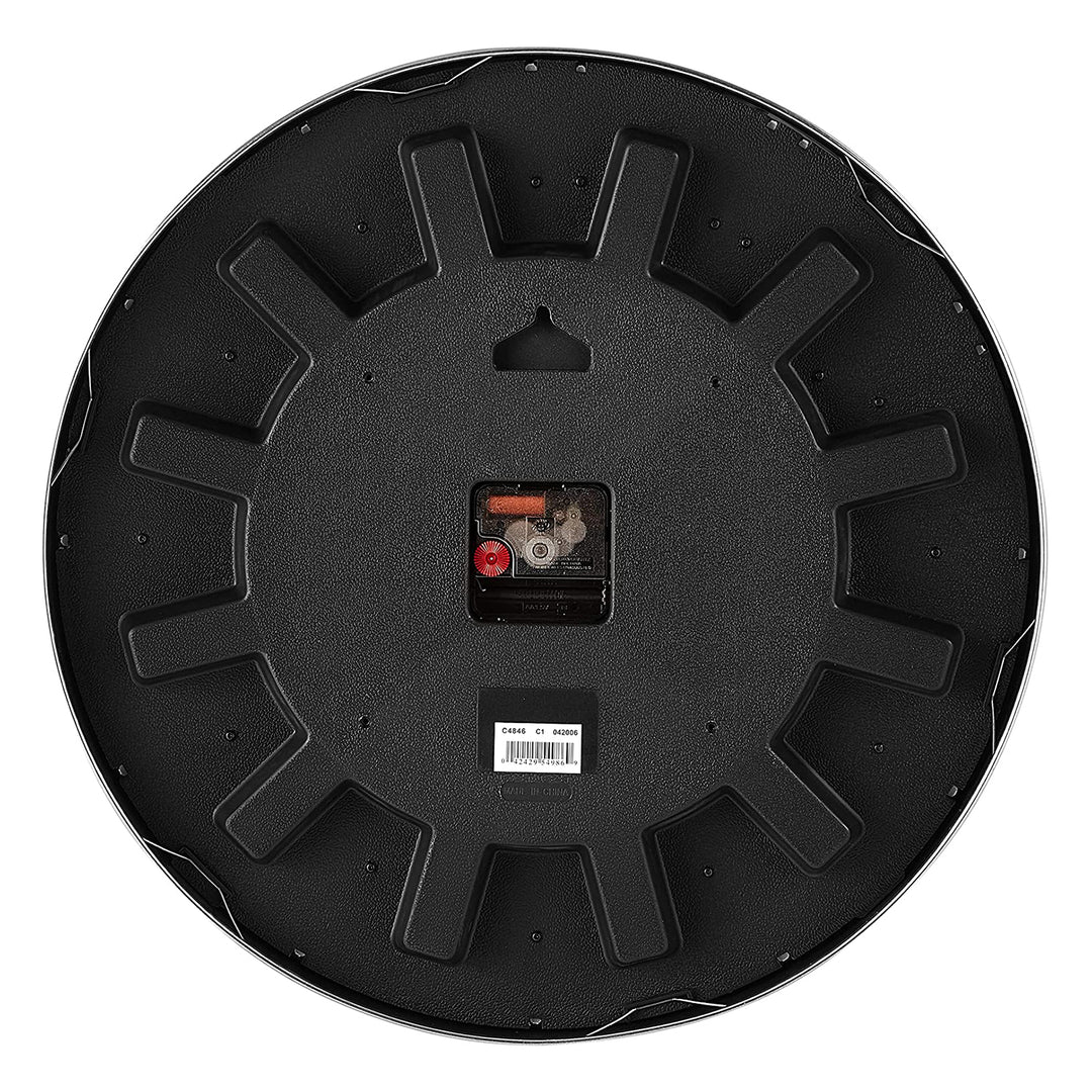 Bulvoa Clocks Director 16 Inch Metal Analog Wall Clock, Satin Pewter (Open Box) - VMInnovations