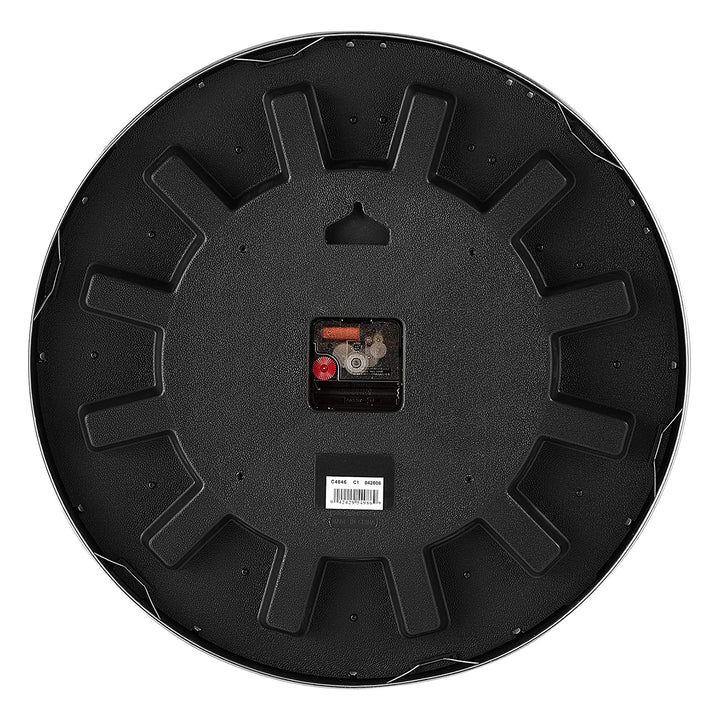 Bulvoa Clocks Director 16 Inch Metal Analog Wall Clock, Satin Pewter (Open Box) - VMInnovations