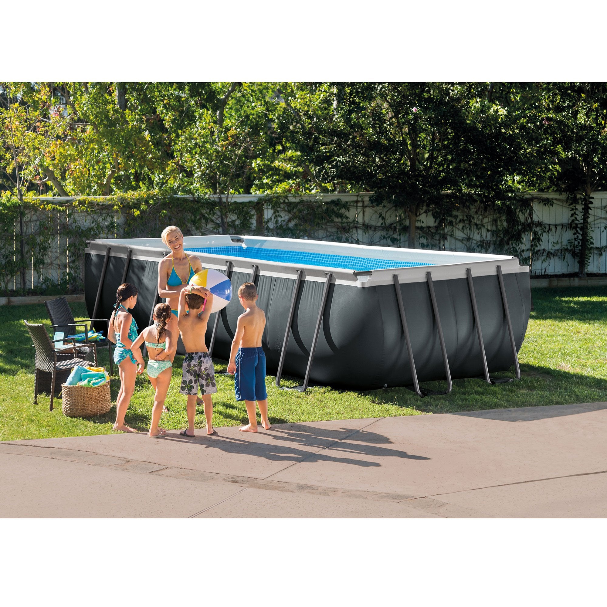 Intex 18ft x 9ft x 52in Ultra XTR Frame Swimming Pool Set & Pump Filter (2 Pack)