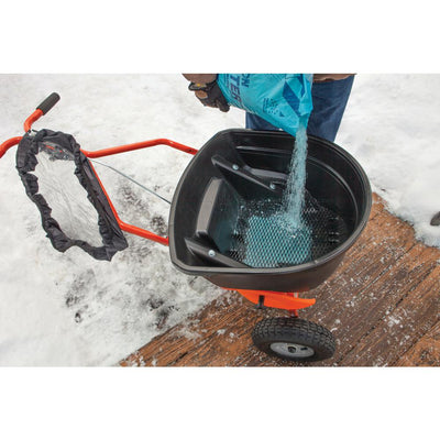 Agri-fab 130lbs Push Spreader for Ice Melt & Fertilizer (Certified Refurbished)