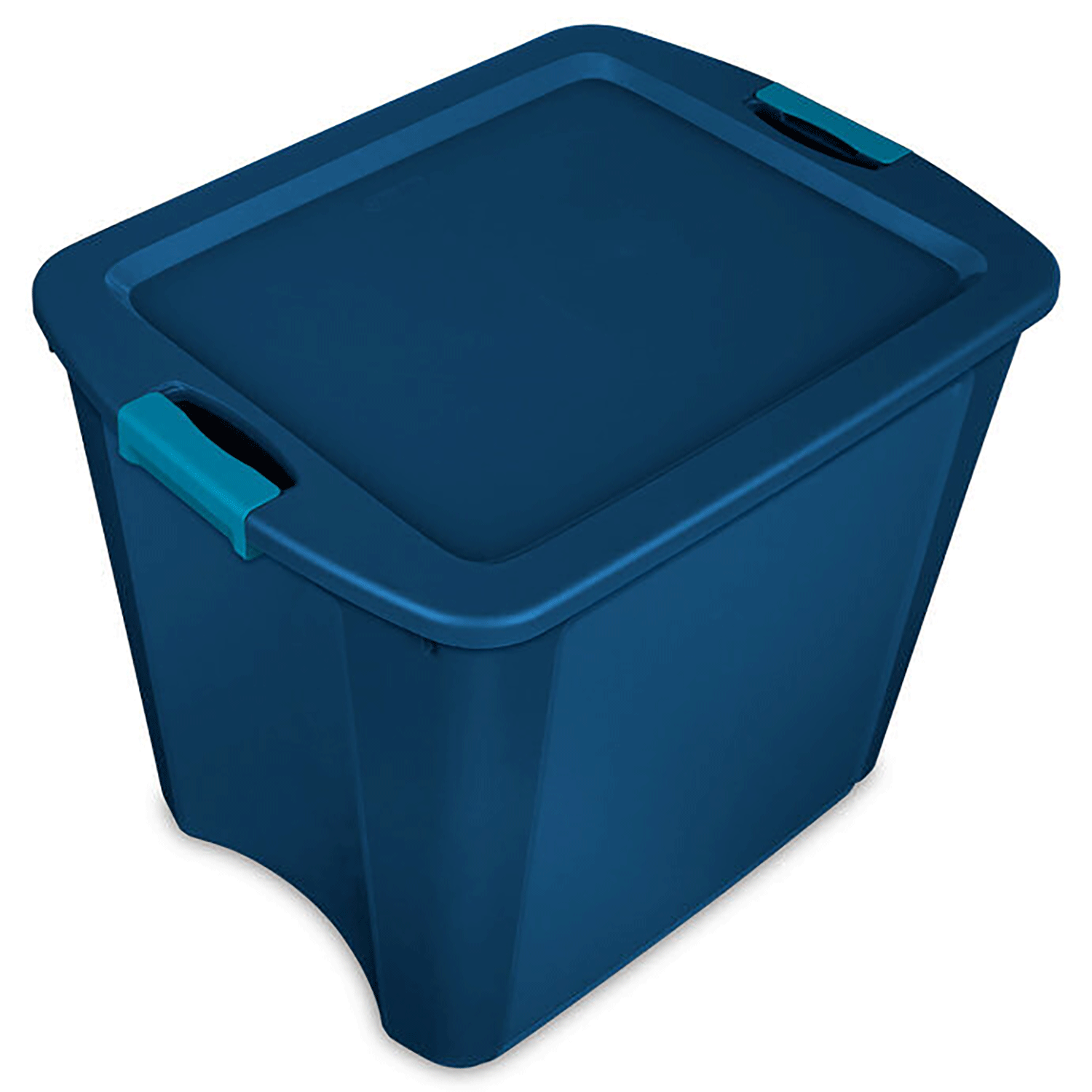 Sterilite 26 Gallon Storage Tote Container Box with Latch and Carry Lid, Blue