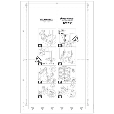 Rev-A-Shelf 5349-18DM-217 Double 35 Quart Pullout Waste Container (Open Box)