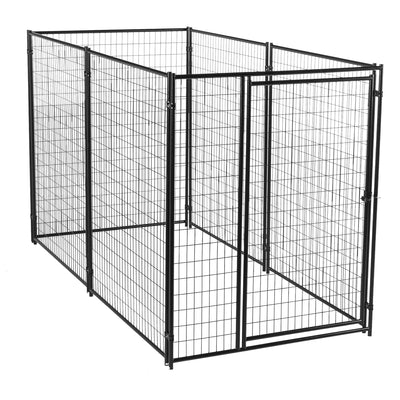 Lucky Dog Large Modular Welded Wire Box Indoor/Outdoor Kennel 10’x5’x6’ (2 Pack)