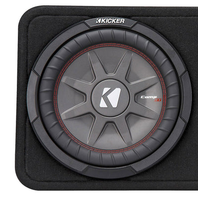 Kicker 800W Dual 10" 4-Ohm Shallow Sealed Loaded Subwoofer Enclosure (4 Pack)