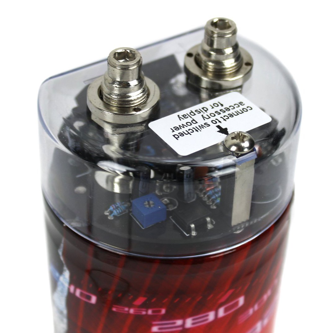 Boss Audio 2 Farad 20V Digital Voltage Car Audio Power Capacitor, LED (4 Pack)