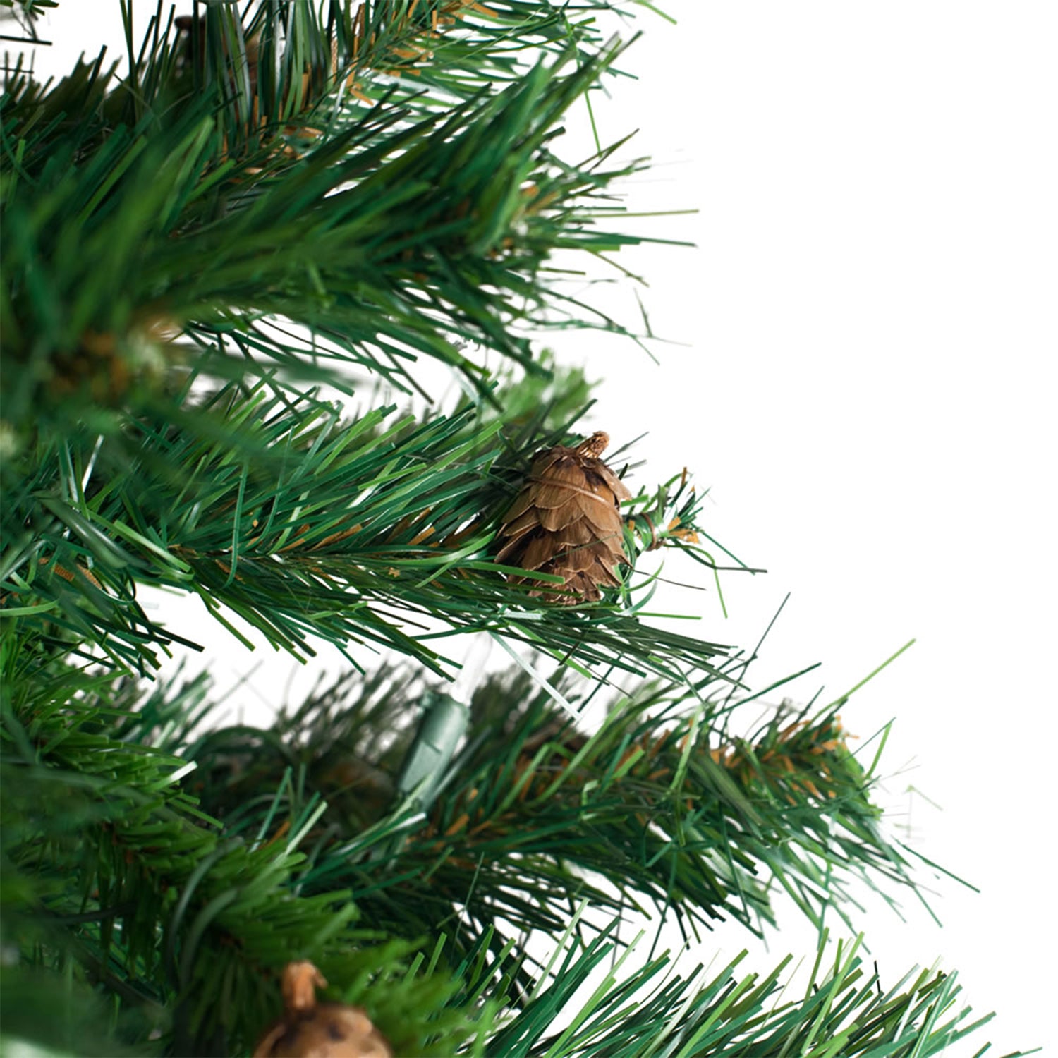 Vickerman Cheyenne Pine 2 Foot Artificial Pre Dura Lit Christmas Tree, Green - VMInnovations