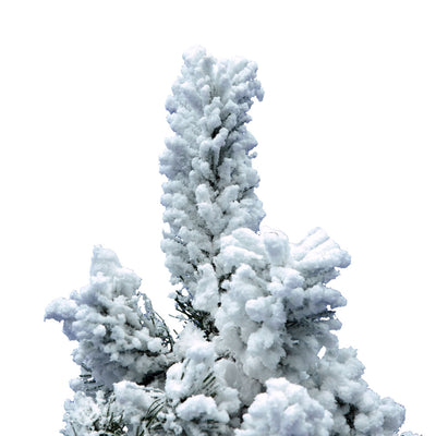 Vickerman Flocked Alaskan 3 Foot Artificial Unlit Tree with Stand (Open Box) - VMInnovations