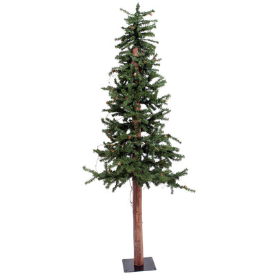 Vickerman 6 Feet Unlit Natural Alpine Artificial Christmas Tree w/ Stand & Pines