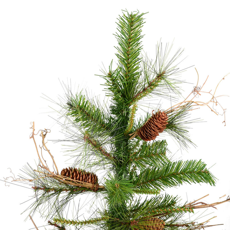 Vickerman Ashland 6 Foot Unlit Slim Pencil Decorative Artificial Christmas Tree
